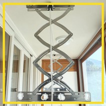 국내산 천장빨래건조대 부착식 빨래걸이 천정 스텐 건조대 아파트 베란다 설치, 봉스텐 2단