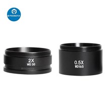 광학현미경 생물현미경 0 5x 0 7x 1 0x 2 0x 보 물체 렌즈 현미경 카메라 렌즈 삼안 스테레오 줌 현미경 액세서리 barlow lens, 2.0x 0.5x