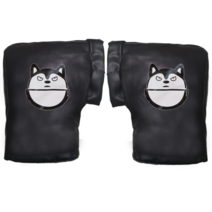 Makone 겨울 킥보드 워머 장갑 자전거바미트 전동킥보드 기모 오토바이 자전거 방수 방풍, 블랙카 핸들커버-하스키