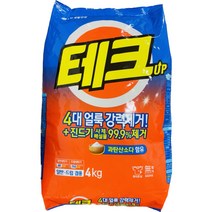 테크 일반 분말세제 리필, 4kg, 1개