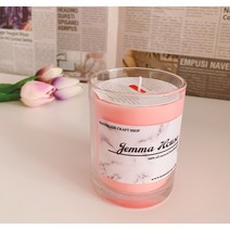 천연 소이 왁스 파스텔 캔들 _핫오렌지_핑크샌드 향 4 Size, 9온즈