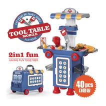 루키즈토이 어린이자동차 역할놀이 2in1 공구놀이 장난감 변신자동차