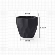 행잉 화분 거실 키큰 연징 작은 라운드 꽃 냄비 제어 즙이 많은 심기 묘목 농축 플라스틱 홈 정원 발코니 장식, 검은색