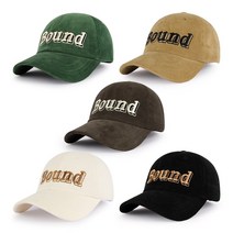 팸드님 BOUND 골덴 볼캡 영문 레터링 가을/겨울 야구모자 5Colors
