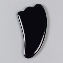 블랙 흑요석 얼굴 관리 도구 톱니 롤러 구아샤 세트 천연 석재 크리스탈 마사지 건강 피부 해독, 09 guasha tool