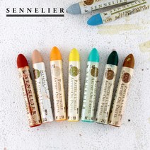 시넬리에 오일파스텔 낱색 Azure blue(002), Vermilion(038)
