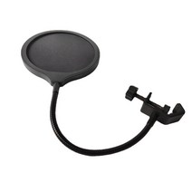 마이크 더블 레이어 스튜디오 마이크 방송 가라오케 용 유연한 윈드 스크린 사운드 필터 유튜브 팟 캐스트 녹음 액세서리 1 개