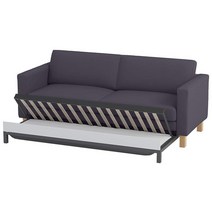 내구성이 뛰어난 면 소파 커버만! 소파는 포함되지 않습니다! IKEA Karlstad 3인용 소파 베드 커버 슬리퍼 슬립커버(밝은 회색 면) 201709, Thick Cotton Dark Gray