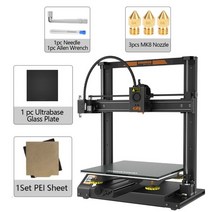 KINGROON3D 프린터 KP5L 타이탄 압출기 빠른 조립 금속 프레임 유리판 FDM 3D 인쇄 300x300x330mm 업그레이, 08 KP5L add 1PEI 1Glass