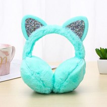 겨울 여자 아이 귀여운 귀마개 귀 Muffs 사랑스러운 고양이 머프 따뜻하게 for Kids Women Teenager Girls, [02] Cat-green