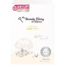 통일초상 도쿄마케팅 미려일기 백진주 마스크 4매[페이스 마스크], 단일, 4개, 4개