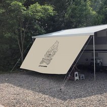 캠프파이어 감성 사이드월 카라반 사이드월 어닝 사이드월, 3.0M (심지6mm)-텐트