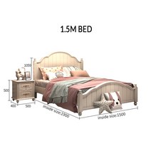 접이식침대 어린이 침대 소녀 공주 작은 아파트 현대 청소년 m 싱글 아이, [03] 파란