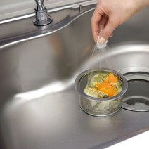 세이브락 싱크대 배수구 옥수수전분 생분해 음식물 찌꺼기 거름망 쓰레기 배수구망 활용, 30매
