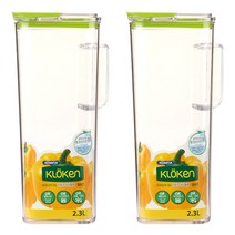 코멕스 클로켄 냉장고 청정물병 그린 2.3L X 2개