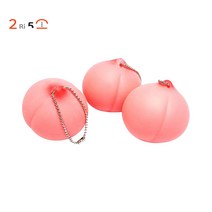 [2RI5SO] 복숭아 열쇠고리 1P 랜덤 주물럭 스퀴시 모찌 스트레스 슬라임 발달 촉감 촉각 장난감