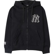 MLB 남녀공용 후드 집업 3ATRB0334-50BKS