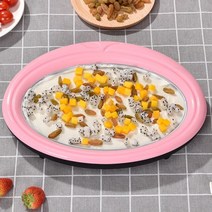 가정용 소프트 아이스크림 기계 얼음 트레이 실리콘 왕볼 틀 스쿱 슬러시 젤라또 메이커, 빨간색