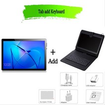 인강용태블릿 가성비 10.1 인치 태블릿 PC 4GB 3G 전화 안드로이드 9.0 옥타 코어 와이파이 블루투스 4.0 +, 01 Black, 04 빨간