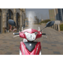 VF100 VF125 윈드 스크린 쉴드 튜닝용품 유리, 투명 50cm 높이 5MM 두께, 1개