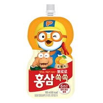 팔도 뽀로로 홍삼쏙쏙 오렌지맛, 100ml, 480개, 오렌지