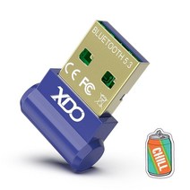 XDO 데스크탑 PC용 USB 블루투스 5.3 어댑터 실제 플러그 앤 플레이 미니 EDR 동글 수신기 및 송신기 노트북 컴퓨터 윈도우 11/10/8.1용 그린183, BT531-blue182