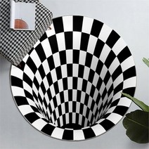 [(주)트리 인천가정지사]함정 3D 입체 착시매트 120cm 강아지 낚