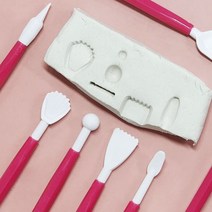 플라스틱 점토 조각칼 8P 지점토칼 마킹나이프 점토공예