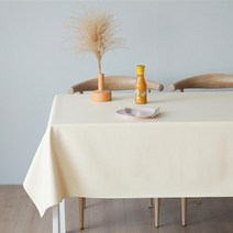 방수 식탁 보 고급 가죽 원형 테이블 4인 명화 기하학 아일랜드 광목 무늬 보조 자수 커버 미니 천 거미줄 이케아, 80x140 옐로우, B