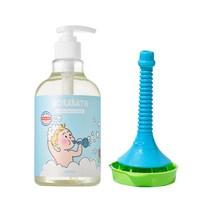 [따블리에] 노라바쓰 트럼펫 안전한 비눗방울 거품놀이 세트 (약산성 500ml), 1개
