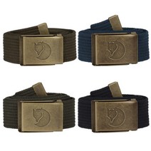 [피엘라벤] 캔버스 브라스 벨트 4cm (77297), 색상:블랙, Black One Size