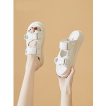 스타일의 작은 향수 스포츠 세미 여자여름샌들 통굽슬리퍼 여자슬리퍼 예쁜슬리퍼 웨지슬리퍼