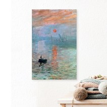 [RAβ4] 모네 명화 캔버스액자 해돋이 예쁜벽걸이 홈인테리어 그림 업소 예쁜 ▷_6β840Ea, β_25x40cm