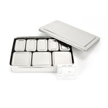 [RAΕ] 킹센스 스텐 보존식용기 사각 소5P 중3P 급식 식용기 급식식 단체 단체식 병원식 식당식 ▷_4Ε470Ea, 옵션없음[^%&], Ε본상품선택!