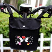 자전거안장가방 "Waterproof Leather" Electric Car Storage Bag Before The Skateboard Bicycle, 17 Loveeachother(Buckle_01 2L