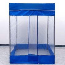방수발렛주차천막 바람막이 방풍 텐트 부스 야외 흡연실 농기계 보관 창고, 3x3블루텐트 4사이드천