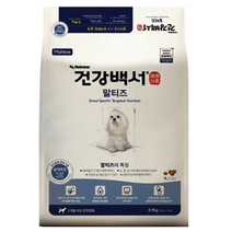 건강백서 전연령 생선 말티즈 기능성사료, 4개, 3.9kg
