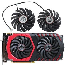 CCBBAA 2피스 PLD10010S12HH DC12V 040A 4PN MS RX470 480 570 580 GTX1080Ti 1080 1070 1060 게이밍 그래픽 카드 쿨러