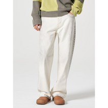 화이트 스프레이 다잉 데님 팬츠_세미와이드핏 (452821LP11)