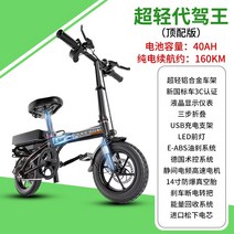 접이식 전기 자전거 초경량 휴대용 소형 전문 장거리, 초경량 전기 160km 배터리 40 AH 파나소닉 베터, 48V