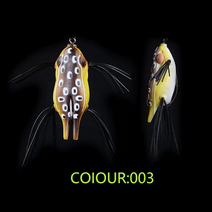 다혜상사 낚시용품 프로그 개구리 미끼 민물낚시 루어 배스 가물치 낚시 살아있는 인공 실리콘 소프트 부드러운 미끼 45mm 7.7g, #3