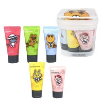 치약 카카오프렌즈 Friends KaKao 5종 휴대 세안제 폼클렌징 미니 샴푸 엘라스틴 컨디셔너 여행 바디워시 용 세트 파우치 세면도구, 쿠팡2 kakao여행용세트, 쿠팡2 본상품선택