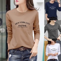 [오늘발송] 스타일아유 new york 프린트 긴팔 티셔츠[AXA6TS035A]