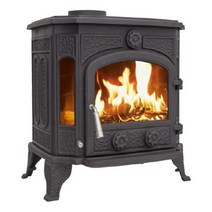 신일금속 화목 노출형 주물벽난로 25-30평형 SL096