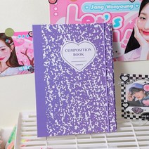 A5 루스 리프 러브 하트 3 인치 5 카드 홀더 Kpop 아이돌 포토카드 사진 앨범 컬렉션 보관 책 정리함, [03] PP-Only Cover, 1개