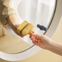 키키덕 화장실 유리닦기 욕실 거울 얼룩제거 물때제거 미러쓱, 옐로우
