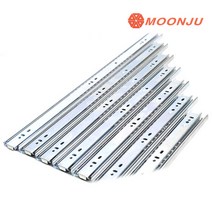 철물다닷컴 서랍레일 [문주]3단 볼레일(일반) 45mm 탈착형, 400mm