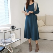 [블루타이거]데일리 기모 후레아원피스