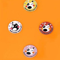 강아지캐릭터 골프 볼마커 클립 필드 그린 마킹핀, CB-2