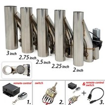 304 스테인레스 스틸 Y 파이프 싱글 밸브 전기 배기 차단 온오프 밸브 컨트롤러 포함, 2.0inch TYPE1